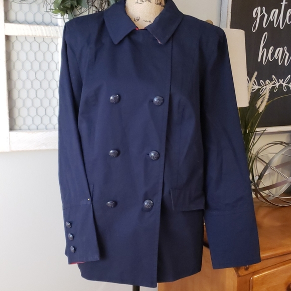 Talbots lightweight blue and red jacket size XL - Picture 2 of 6